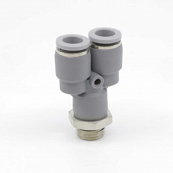 Тройник цанговый Y-образный с резьбой PRYO-1/4-8 Pemaks
