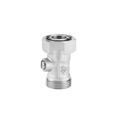 Узел нижнего подключения Varmega VM14301 3/4", прямой, одинарный раздельный, для двухтрубных систем